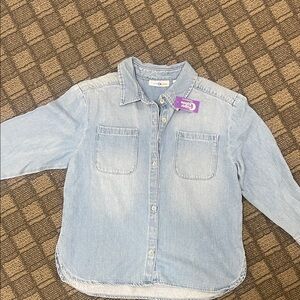 The Children's Place (Sugar and Jade) Light Blue Button Down Shirt